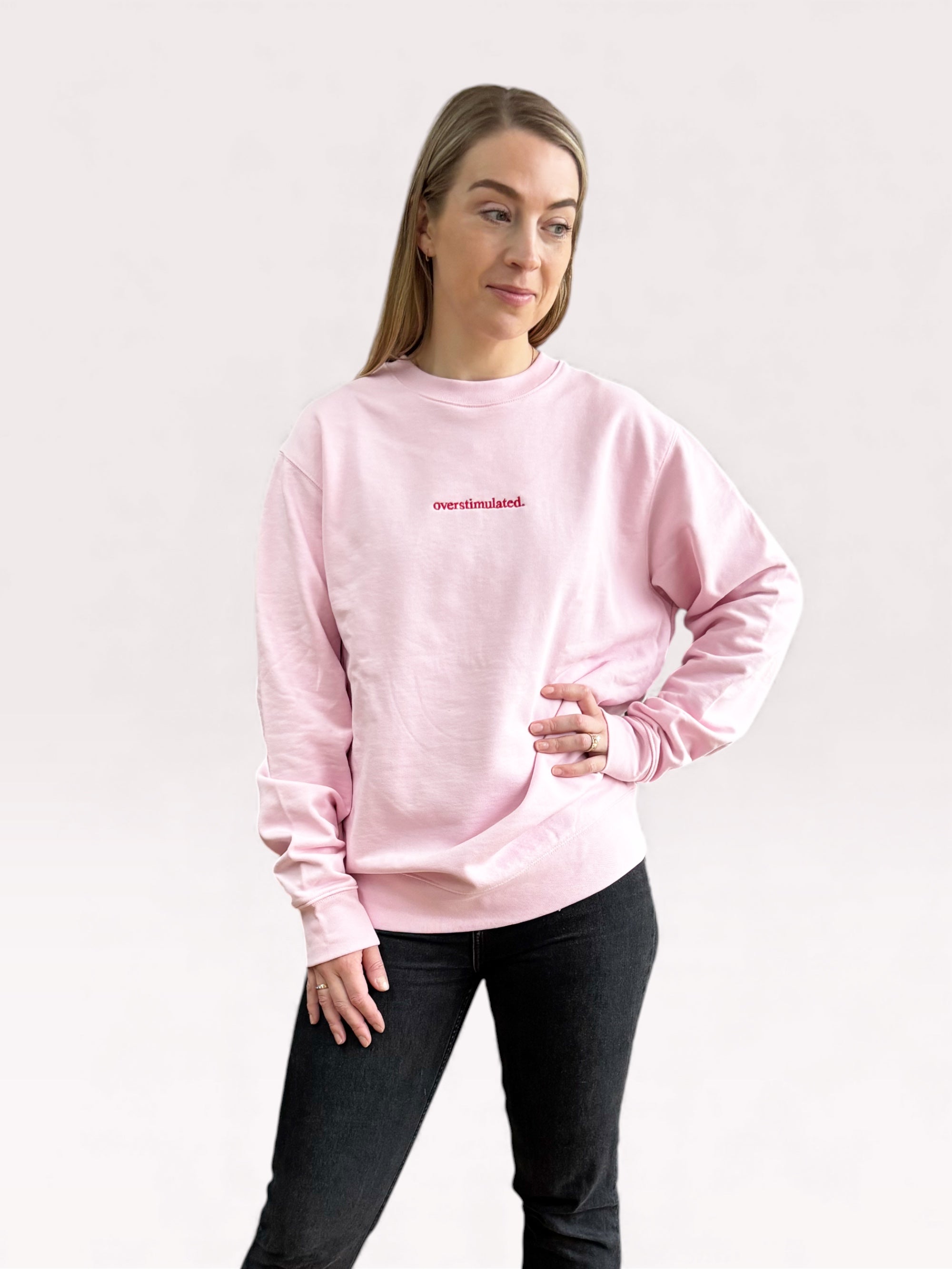 Overstimulated Sweatshirt Pink