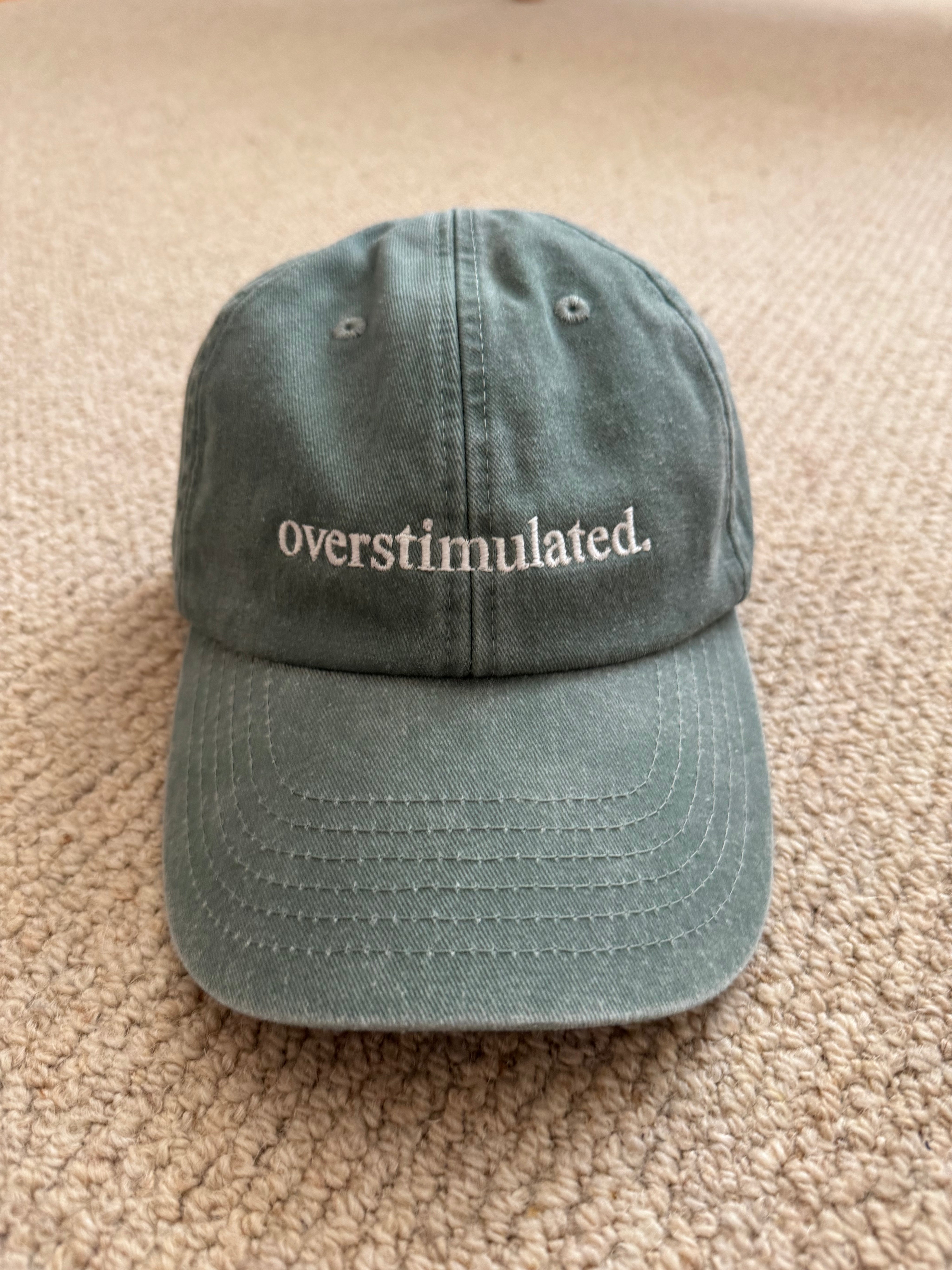 Overstimulated Cap Vintage Sage Green