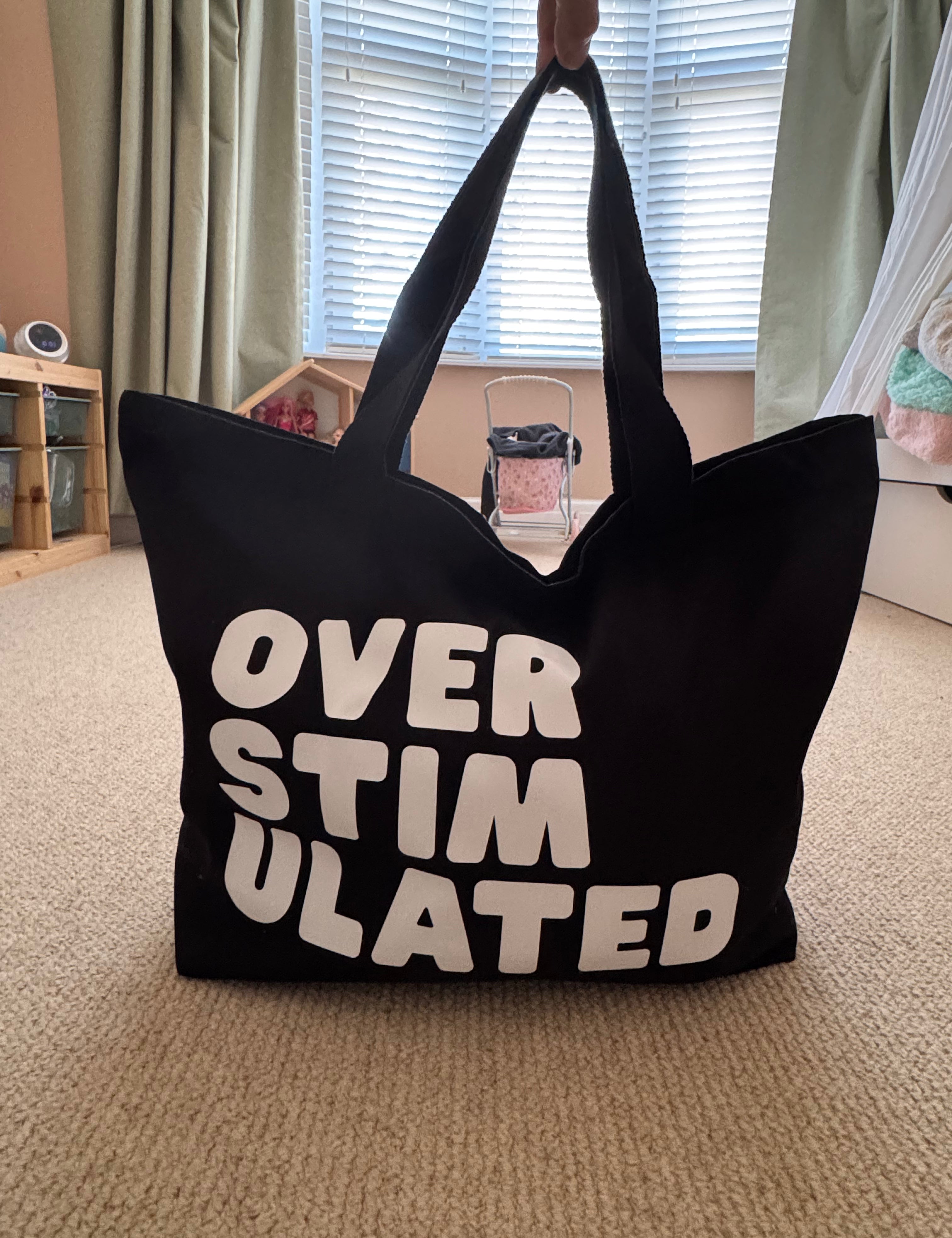 Overstimulated Cotton Tote Bag