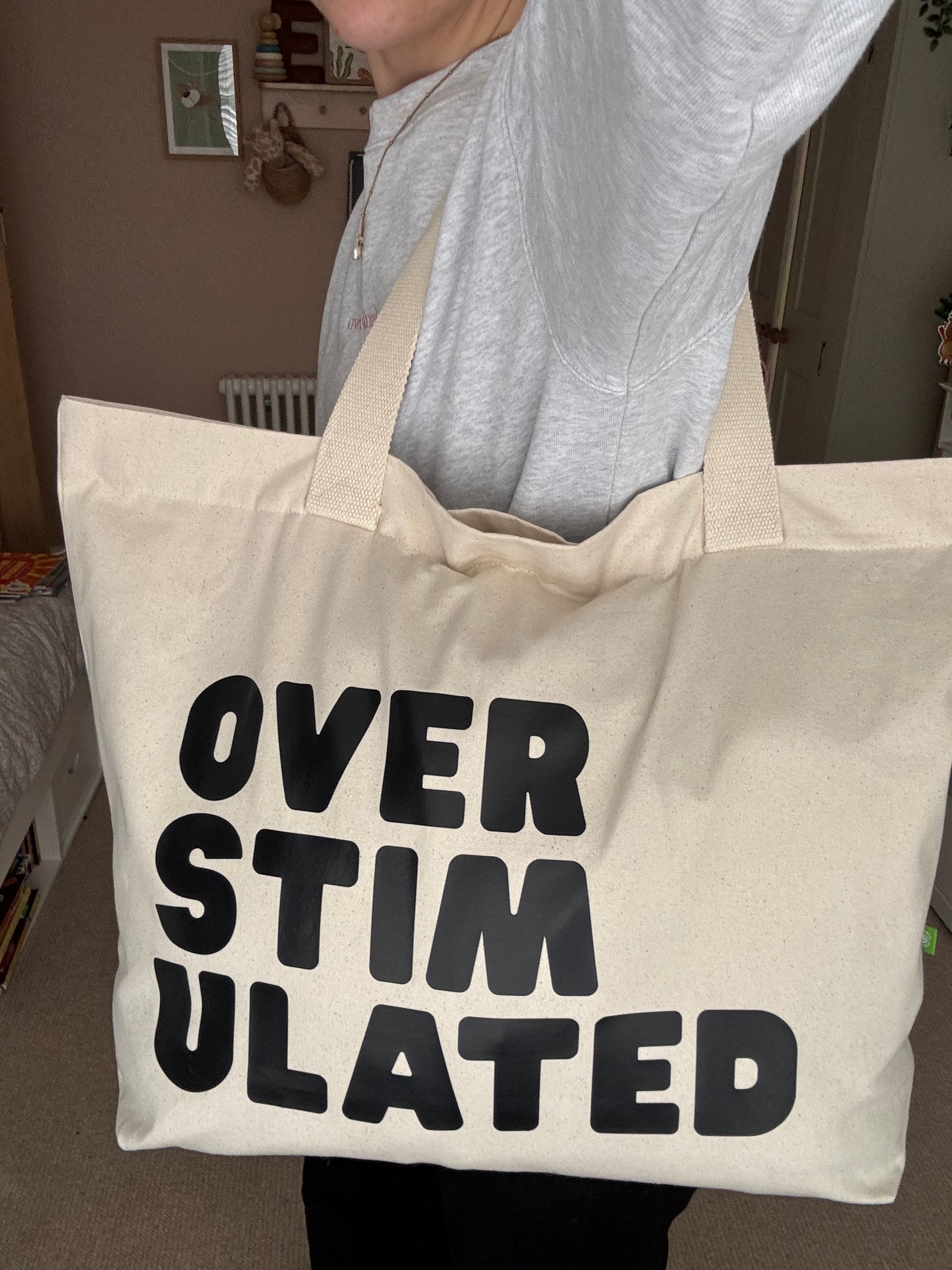 Overstimulated Cotton Tote Bag